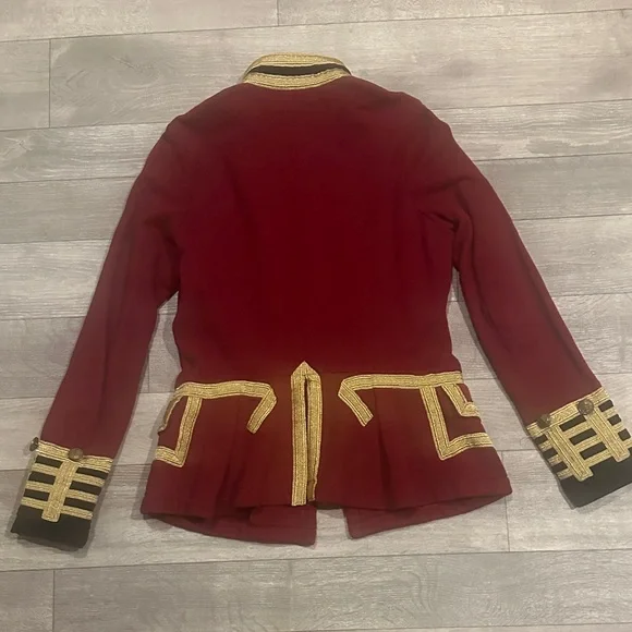 Denim & Supply Ralph Lauren Red and Gold Military Jacket - Picture 2 of 2